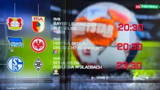 Trailer Bundesliga 2022/23 Round 2 20:30, 23:30 B04  -  FCA  BSC  -  SGE  S04  -  BMG VTVCab.