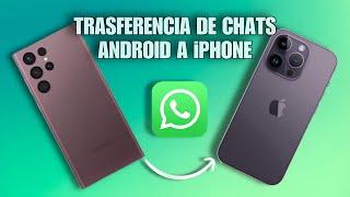 Pasar CHATS de WhatsApp de Android a iphone SIN BORRAR NADA