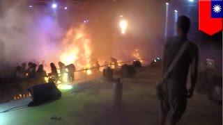 New video from Taiwan's deadly Formosa Water Park fire - TomoNews