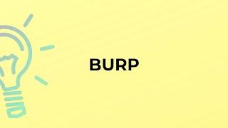 What is the meaning of the word BURP?