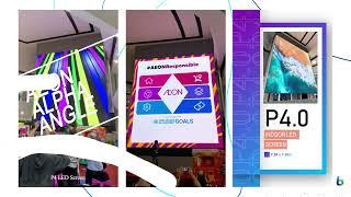 P4 Indoor LED Screen at AEON Alpha Angle | Big Screen Media's Highest Indoor LED Display in 2022