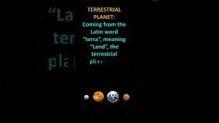 What are Terrestrial planets? #planets #solarsystem #shorts