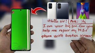 Repair broken Samsung M51 screen for my fans | Destroyed Phone Restoration