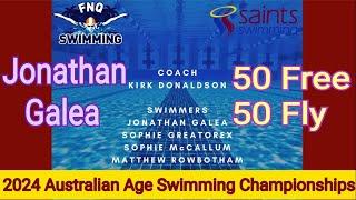 Saints Swimming : Jonathan Galea. 2024 Australian Age Swimming Championships