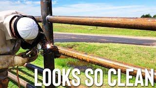 BUILDING PIPE FENCE // NO COPING OR SADDLING PIPE
