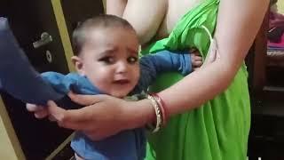 New  breastfeeding village mom indian vlog mundan