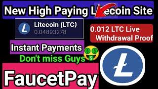0.012 LTC Live Withdrawal Proof |Freeltc io || High Paying LTC Faucet || Free Litecoin Earning Site