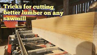 The secrets to cutting straight lumber on your sawmill