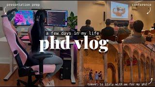 phd vlog | set up upgrades, packing + come to a conference in italy with me 