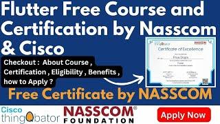 Cisco Launched Free Certification Course | Flutter Free Course with Certificate from NASSCOM