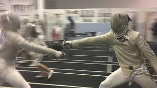 Malcolm Fields fencing practice