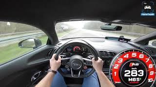 AUDI R8 VIO PLUS | AUTOBAHN POV 333 km/h | ACCELERATION & TOP SPEED by AutoTopNL