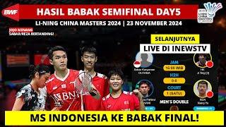 UNGGULAN 1 KALAH!! Hasil Semifinal Final China Master 2024 Hari ini Day 5 | Draw SF China Masters