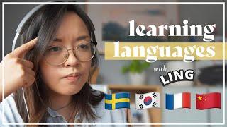 LEARNING LANGUAGES with LING APP Chinese, Swedish, Korean and MORE!