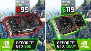 GTX 960 vs GTX 1050 Ti - Test in 8 Games