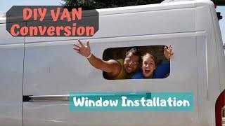 DIY Van Build Ep. 5 : Installing RV Windows on our Van | Ram Promaster Campervan Conversion