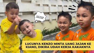 LUCUNYA KENZO MINTA UANG JAJAN KE KIANO, DIKIRA UDAH KERJA KAKAKNYA