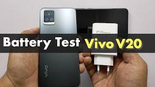 Vivo V20 Battery Test | Full Charging and Drain Test