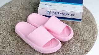 Mjuka och stötdämpande tofflor (rosa) - Fotbutiken.se
