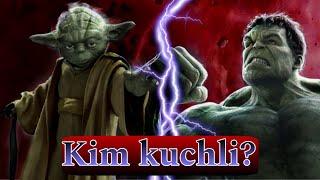 HULK VA USTOZ YODA | KIM KUCHLI? | HULK YODANI YENGAOLADIMI?