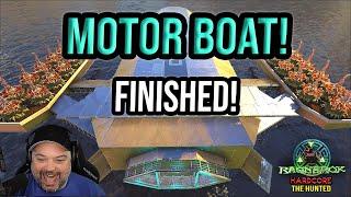 SPACE SHIP MOTOR BOAT... DONE!!! - ARK: The Hunted Hardcore No Flyers - E47