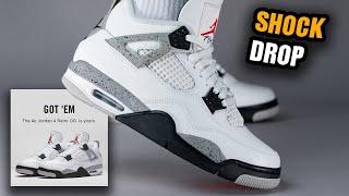 Jordan 4 White Cement SHOCK DROP + weitere gute und schlechte Nachrichten ...