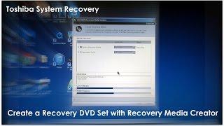 Create Toshiba System Recovery DVD's using Recovery Media Creator