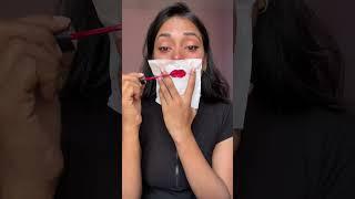 Lipstick hack using tissue #shorts #youtubeshorts #hacks #makeup #makeuphacks #missgarg