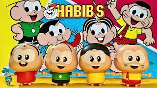 BRINDES TURMA DA MÔNICA TOY CHEGARAM NO HABIBS! COLEÇÃO COMPLETA JULHO 2024 PETER TOYS