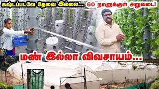 Hydroponics | 25 சென்டில் ஒரு ஏக்கருக்கான மகசூல் | மண்ணே இல்லாமல் விவசாயம்  | Ooty | Pasumai Vikatan