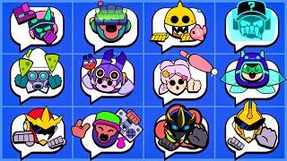 All The Secretly Animated Pins of This Update | #classicbrawl