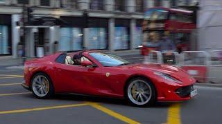 Supercars in London February 2021 - Ferrari F12 TDF, 812 GTS, Aventador SVJ's & more!!