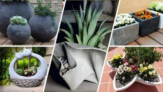 50 DIY Homemade Outdoor Cement Planters Ideas | Creative and Amazing DIY Projects