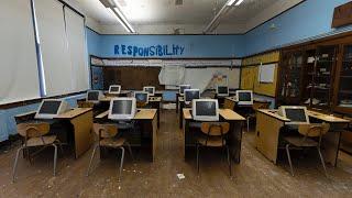 Abandoned Detroit School with Power - Everything Left Behind