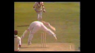 "LEG OVER" INCIDENT - BRIAN JOHNSTON & JONATHAN AGNEW - ENGLAND v WEST INDIES THE OVAL AUGUST 9 1991