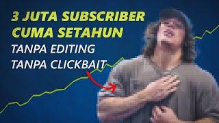 Cara Pria INI Raih 3 Juta Subscriber YouTube TANPA Editing