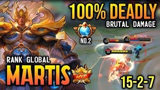 100% DEADLY! MARTIS BEST BUILD 2021 | TOP 1 GLOBAL MARTIS GAMEPLAY | MOBILE LEGENDS