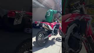 2019 CRF450L stock vs Yoshimura exhaust #crf450l #honda #dirtbike #racing #mexico #japan #enduro