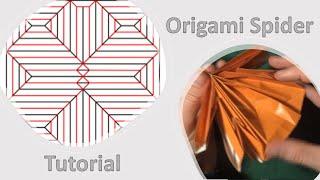 Origami Easy Spider Tutorial | by OrigamiJay