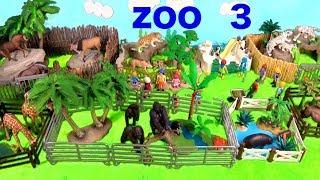 Wild Zoo Animal Toys For Kids - Learn Animal Names and Sounds - Learn Colors