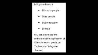 Ethiopia Ethnics 4 (English)