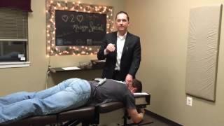 Neck pain Impulse IQ chiropractic instrument adjusting