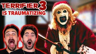 Easily scared man-babies scream at *TERRIFIER 3* (its beyond horrific)