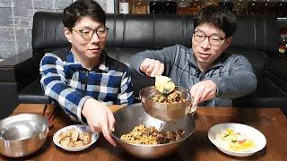 Clear out the fridge! Brothers' Bibimbap Mukbang (Doenjang Jjigae, Cabbage Water Kimchi)