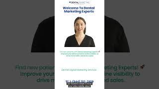 Welcome to Dental Marketing Experts, Drive More website traffic and lead from you dentist website