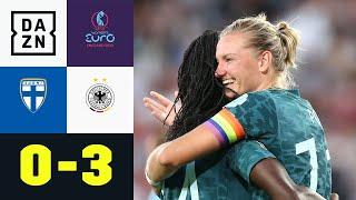 Wieder zu Null! Deutsche Elf dominiert: Finnland - Deutschland 0:3 | UEFA Women’s EURO 2022 | DAZN