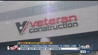 Veteran Construction owner promises to finish repair jobs