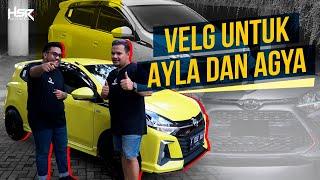 Pilihan velg untuk daihatsu ayla dan toyota agya modifikasi hsr wheel