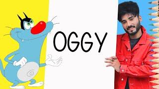 Oggy and The Cockroaches - How To Turn Words OGGY into Picture - Theakashcreations