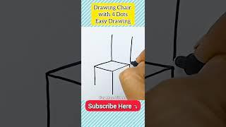 4 Dots = Chair | How to Draw Chair | Easy Chair Drawing | कुर्सी निकालना सीखें